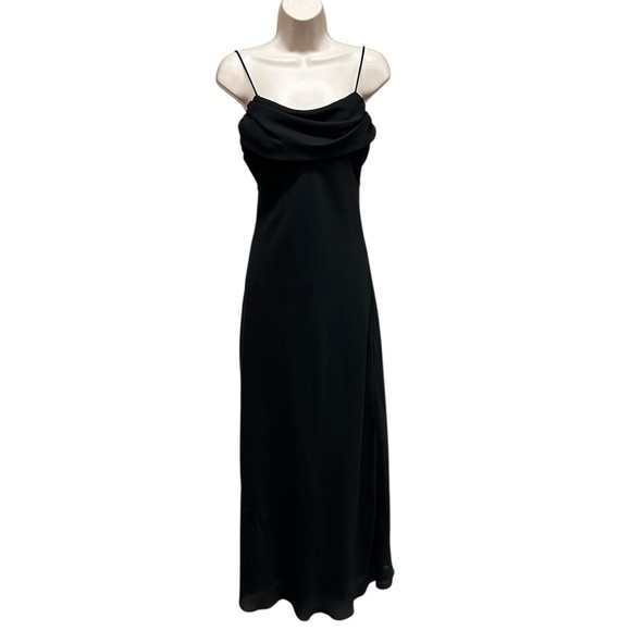 Betsy and Adam black whimsigoth prom dress chiffon fairy grunge women’s 8 - Picture 1 of 8